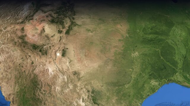 Animated Flight Path Map from Phoenix USA to Barcelona Spain