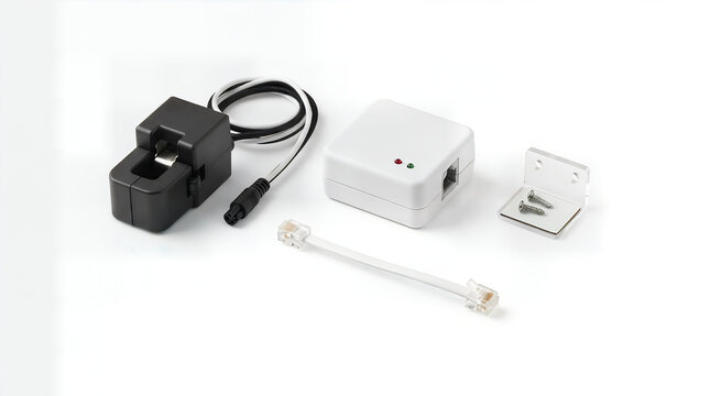 Electrical sensor kit featuring a current transformer clamp meter and control