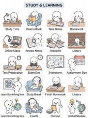 Fototapeta premium set of doodle hand drawn doodle icons