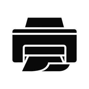 printer icon isolated on white