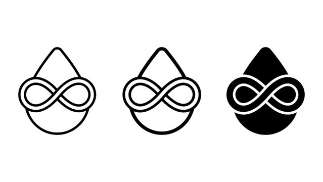 Gear and infinity symbol icon set with mechanical engineering design mechanical sign cog vector engineering logo