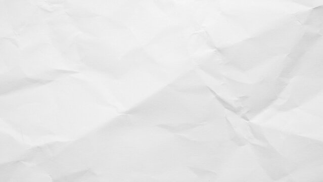 White wrinkled crumpled paper sheet texture background