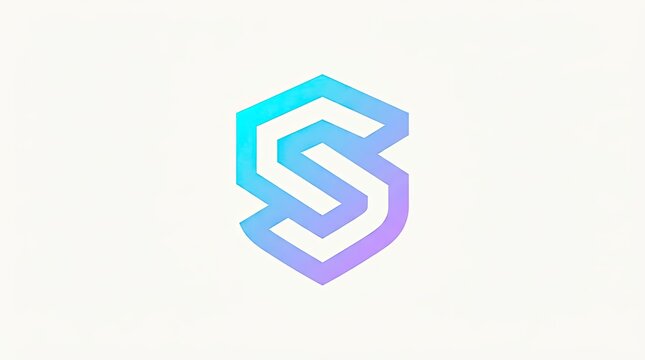 Hexagonal letter S logo with purple gradient.