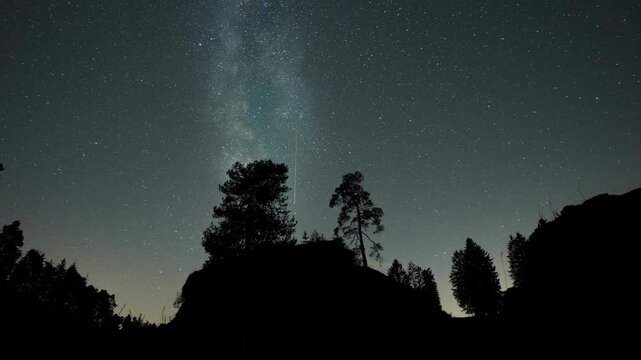 The Milky Way in the night sky
