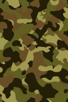 Modern camo print, green pattern background