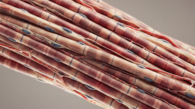 Skeletal Muscle Fiber Microstructure Scientific Medical Microscopy Sarcomere Muscle Tissue Biology
