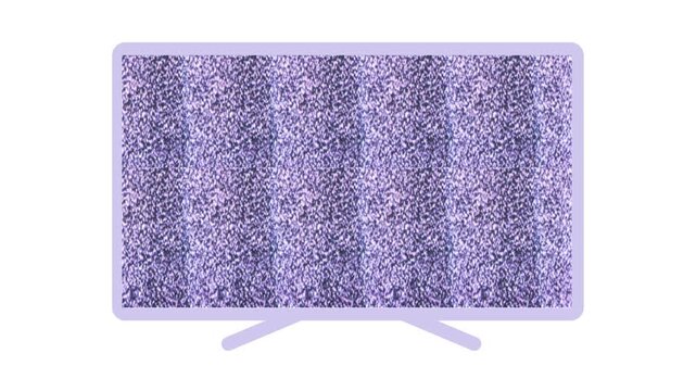 Stop-motion TV animation video on a white background
