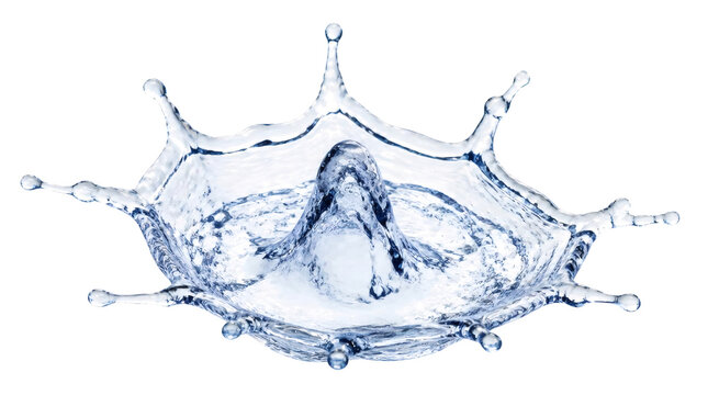 Dynamic Water Splash Crown Effect Captured Mid air
