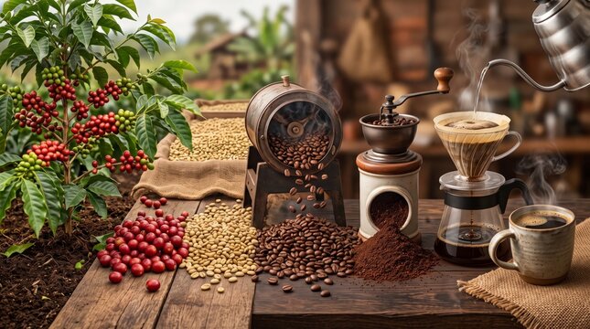 Coffee Journey from Bean to Cup