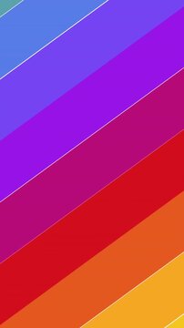 Animation of lgbtq rainbow colors stripes