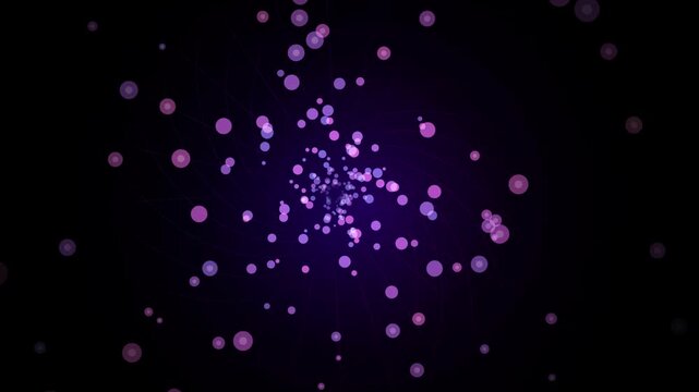 Purple bokeh lights abstract background