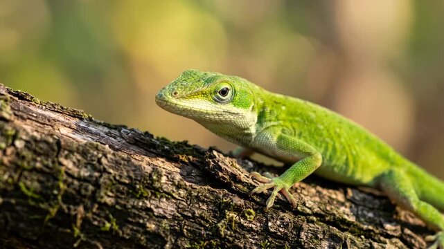 lizard close up at morning light in mediterranean rocky habitat croatia video