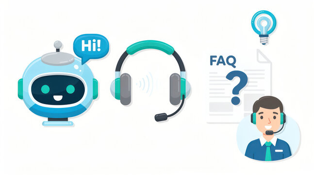 Customer support chatbot and human agent assistant concept
