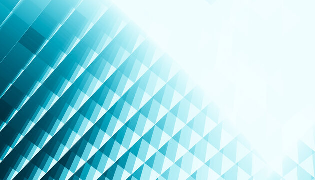 Blue abstract geometric triangular pattern with gradient effect
