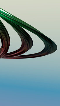 Abstract digital artwork featuring smooth curved shapes and gradient