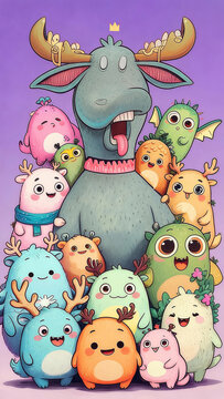 funny cartoon animals