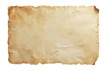 Fototapeta premium Old blank paper with dark burned edges