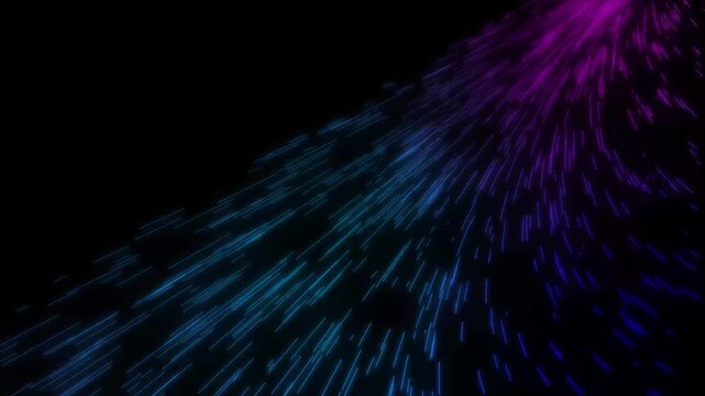 Light particles stream animation flows with vivid rays. Dynamic energy pulses on this particles stream animation. Ethereal motion fills the light particles stream.