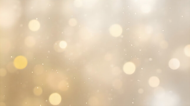 Abstract background featuring soft golden light bokeh circles creating a warm and elegant atmosphere perfect for festive celebrations and luxury graphic design projects