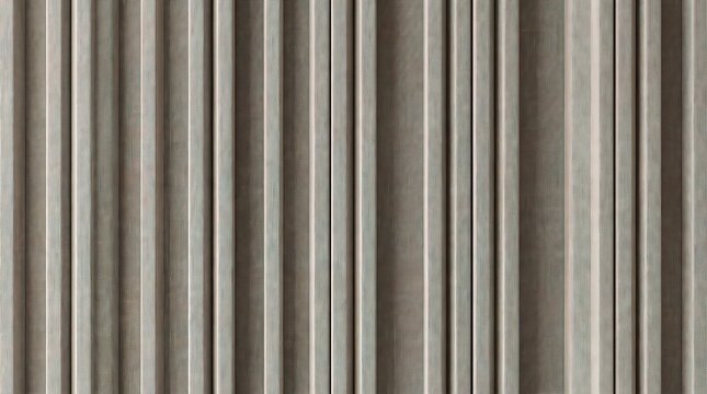 Vertical wooden slats with a light grey finish and fine grain texture arranged in a repeating... des