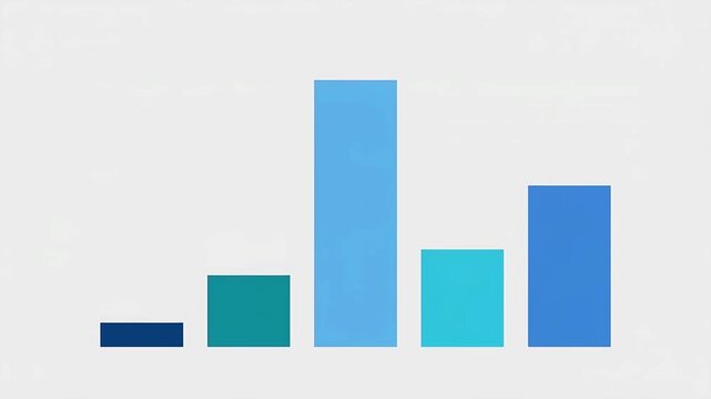 Animated Bar Graph Presentation for Business Data Analysis and Financial Growth Statistics