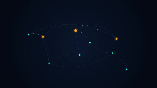 Global Supply Chain & Data Network Connectivity Animation