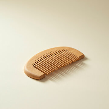 Wooden Comb with Fine Teeth