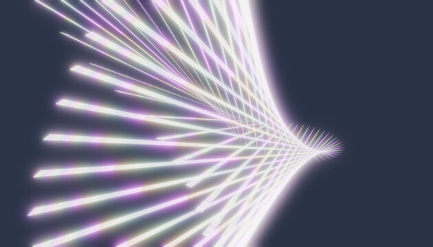Glowing abstract lines form a dynamic spiral of energy