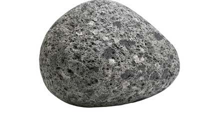 Rough textured grey volcanic basalt pebble with porous surface © Elvin