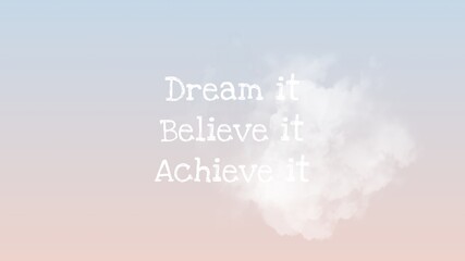 Fototapeta premium Motivational quote blog banner template