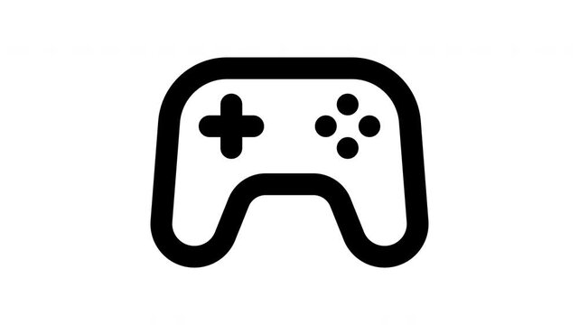 game animated Line Icons Premium 4K, Outline Motion Graphics Collection