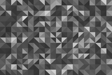 Fototapeta premium Colorful low-poly triangle mosaic background in charcoal shades. Great for tech, business or modern creative design projects.