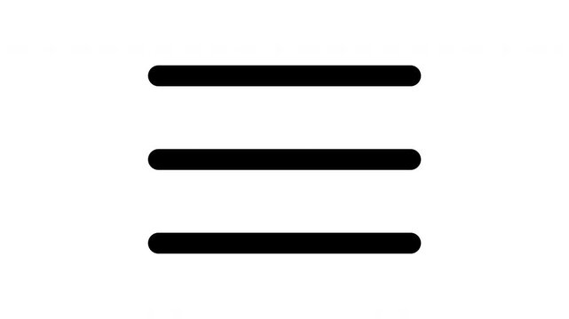 menu bar animated Line Icons Premium 4K, Outline Motion Graphics Collection