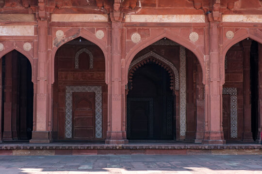 Mughal architecture at Fatehpur Sikri near Agra India.