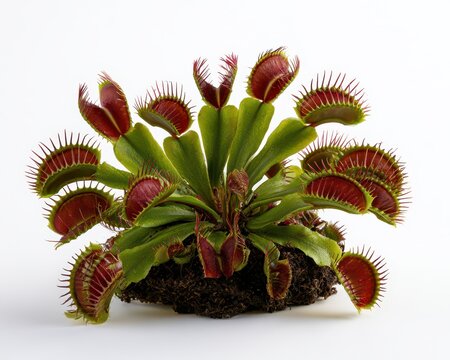 Venus flytrap isolated on white background