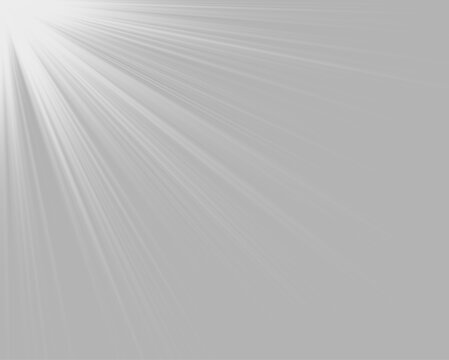 A concentrated bright white light source beams from the upper left corner. Soft, elongated rays radiate outward diagonally across the dark background. This light effect creates a dramatic.