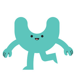 Fototapeta premium Colorful Abstract Mascot Character