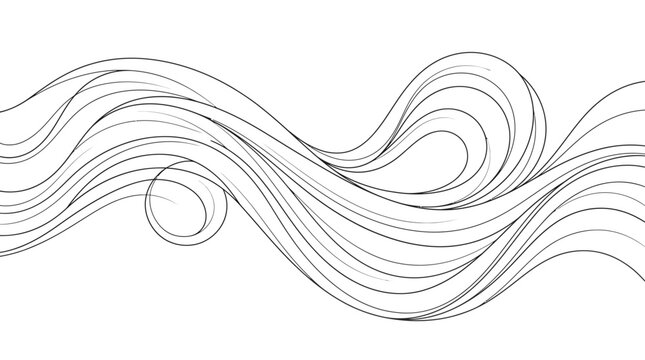 Abstract flowing lines wave design