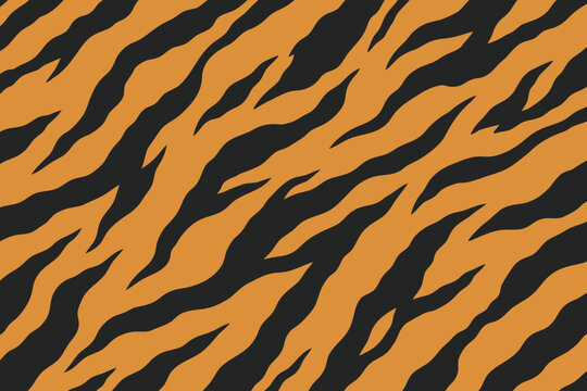 tiger stripe pattern background vector 