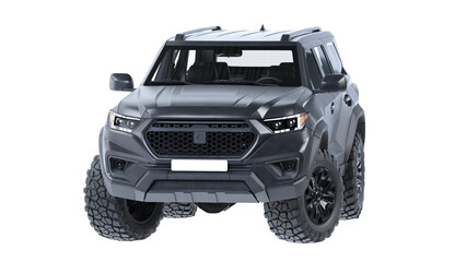 3D of a modern generic SUV car isolated on a transparent background. High resolution studio render ideal for automotive branding, car insurance, and vehicle sales projects. © FraP 2D