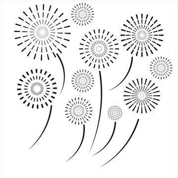 abstract grafic firework anniversary art background pyrotechnic