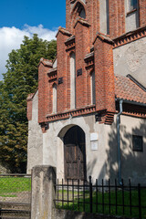 Dąbrówno, zachodnie Mazury, Polska, Europa. Kościół ewangelicki. © Jarek Zuzga