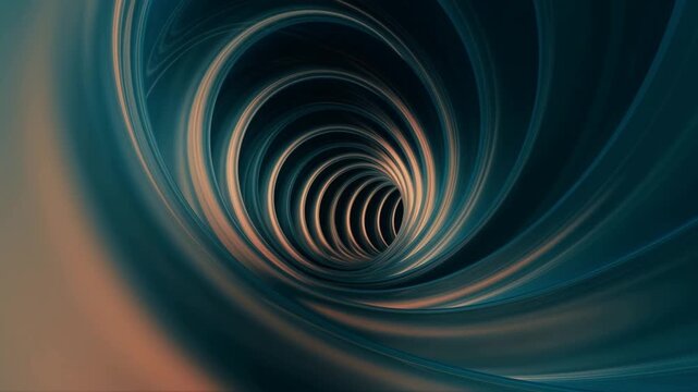 A Surreal Journey Through a Hypnotic Tunnel of Light and Shadows, Showcasing Mesmerizing Curves and Fluid Motion in an Abstract Space