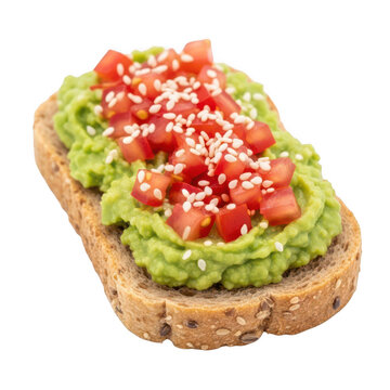 Toast with avocado and tomato healthy sandwich