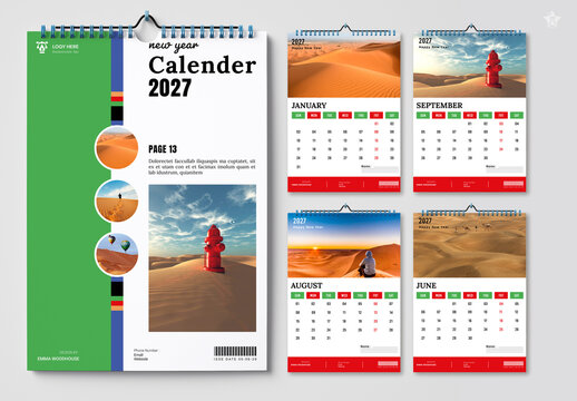 Wall Calendar Layout