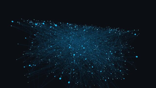 Neural network nodes morph in a seamless digital data matrix