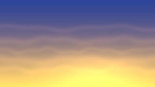 Soft Gradient Sunset Sky with Clouds and Warm Horizon Lighting