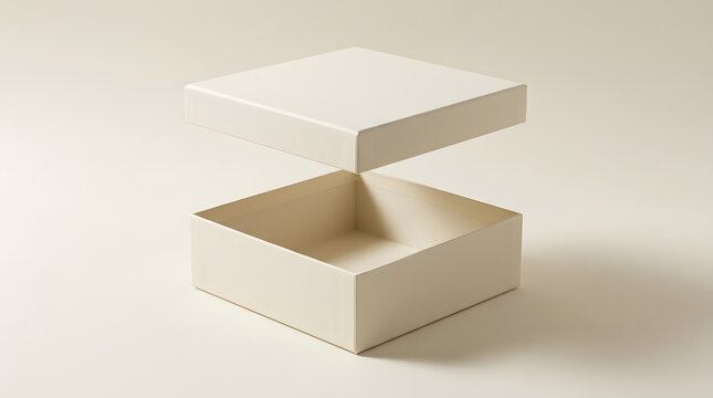 Open cardboard box on a neutral background representing shipping or delivery concepts
