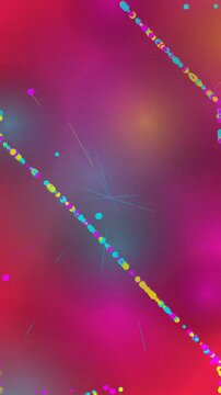 Vibrant Abstract Vertical Background with Colorful Dots.