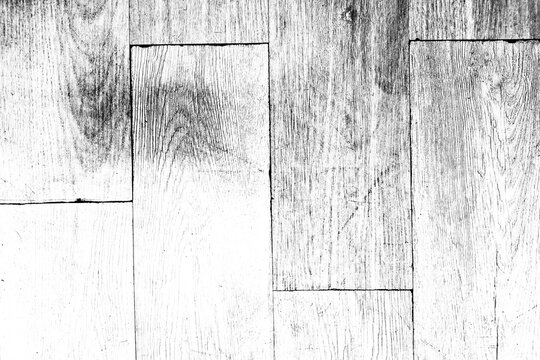 Black and white vintage wooden parquet floor texture background